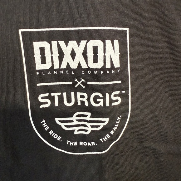 Dixxon Sturgis Motorcycle Ride Roar Rally Badge  T Shirt Men Black  New In Bag L - Picture 5 of 6